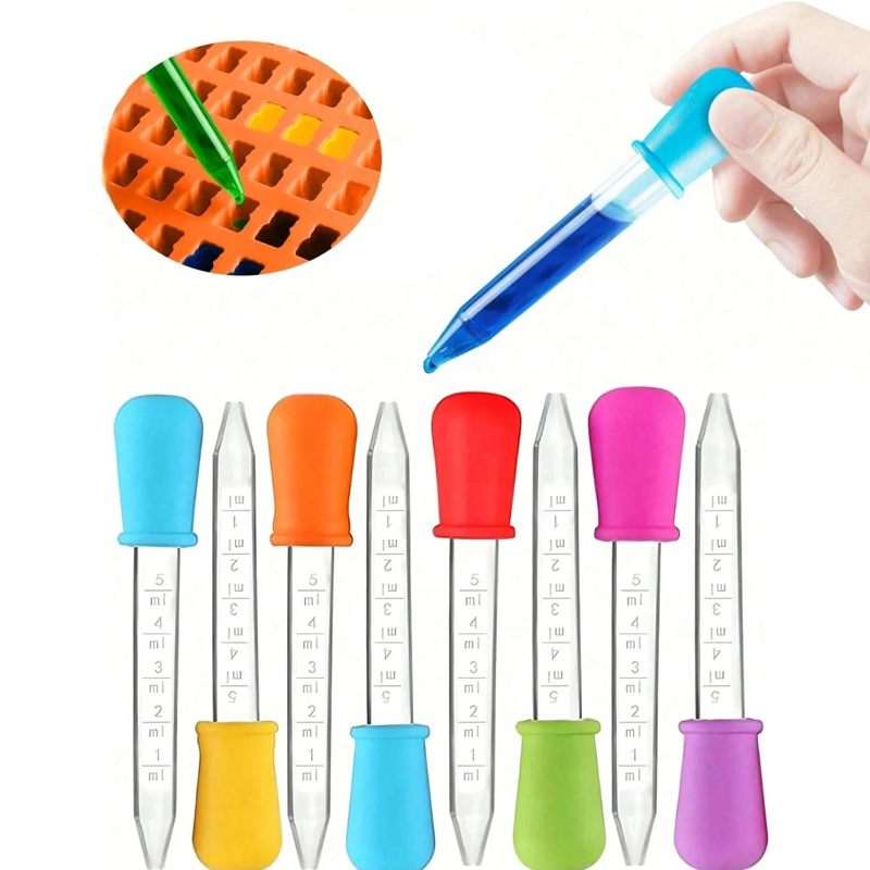 Feeding - 6/12 Peças Pequenas Pipetas de Silicone