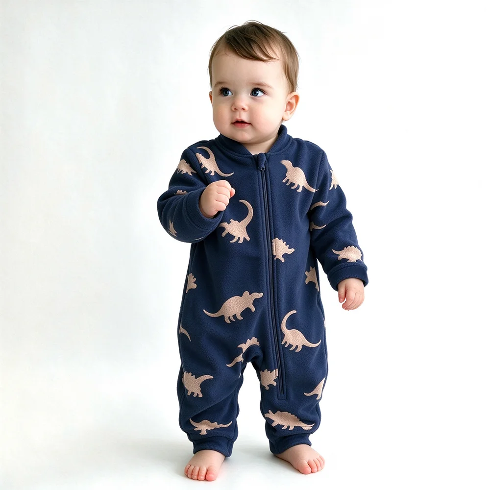 Macacão de lã macio e quente p - Cotton Baby Onesies Zipper avaliação e preço