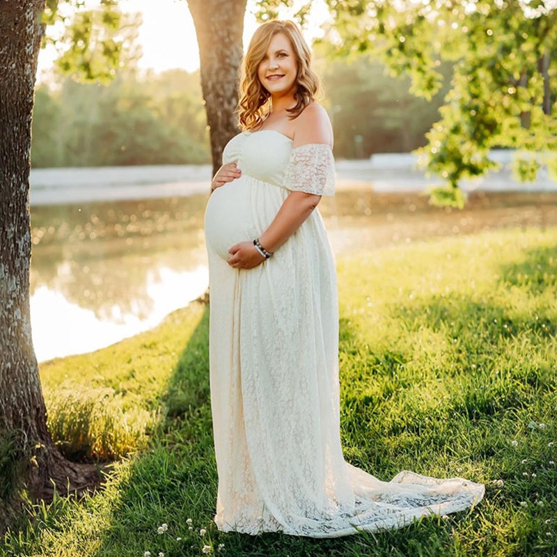 Mulheres grávidas fora do ombr - Maternity Wear avaliação e preço